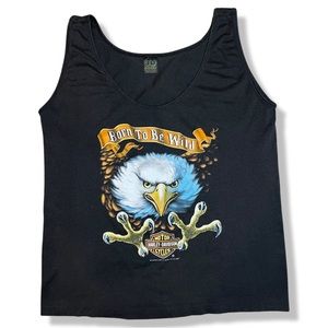Rare Vintage 1993 3D Emblem Harley Davidson Tank Top